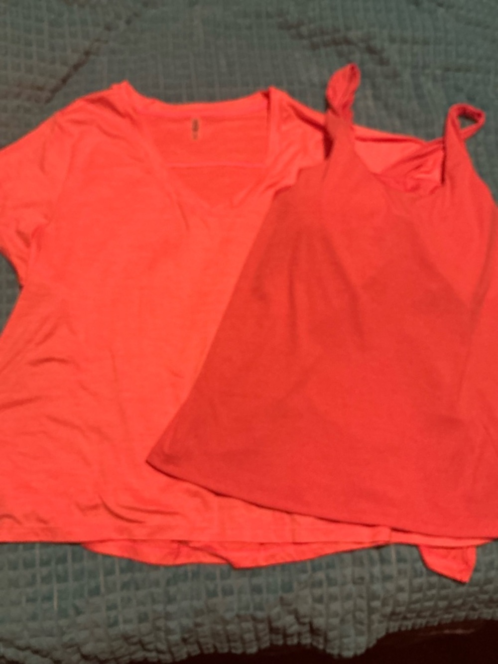 NWT women’s plus sz 3X built in bra tank top & matching Tee by MTA Sport